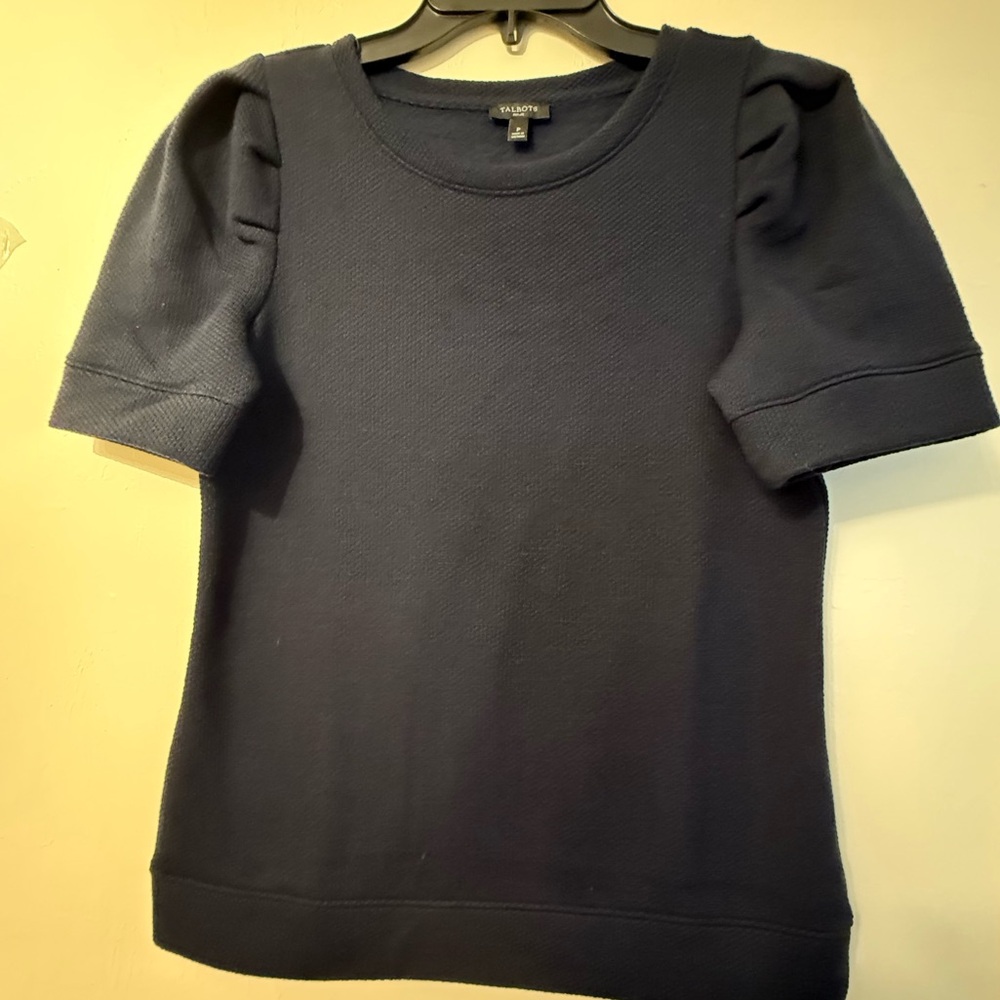 Talbots Dark Blue Short Sleeve Top